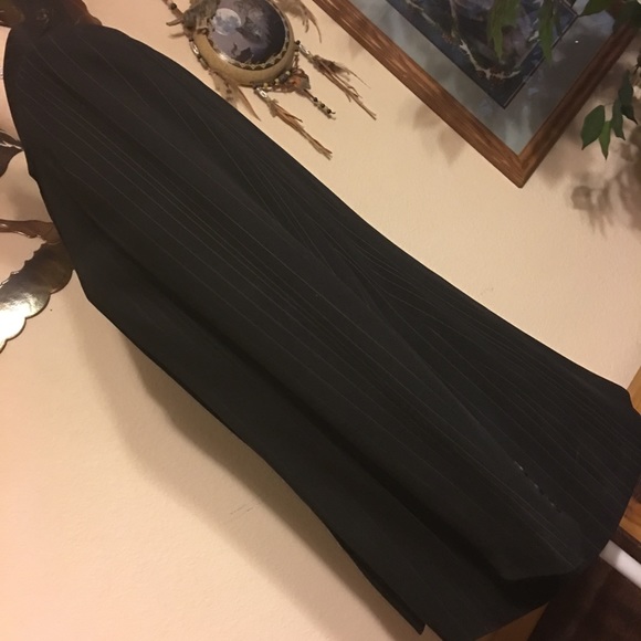 Vintage 90s Alex Garfield pin stripe career jacket - Picture 4 of 8